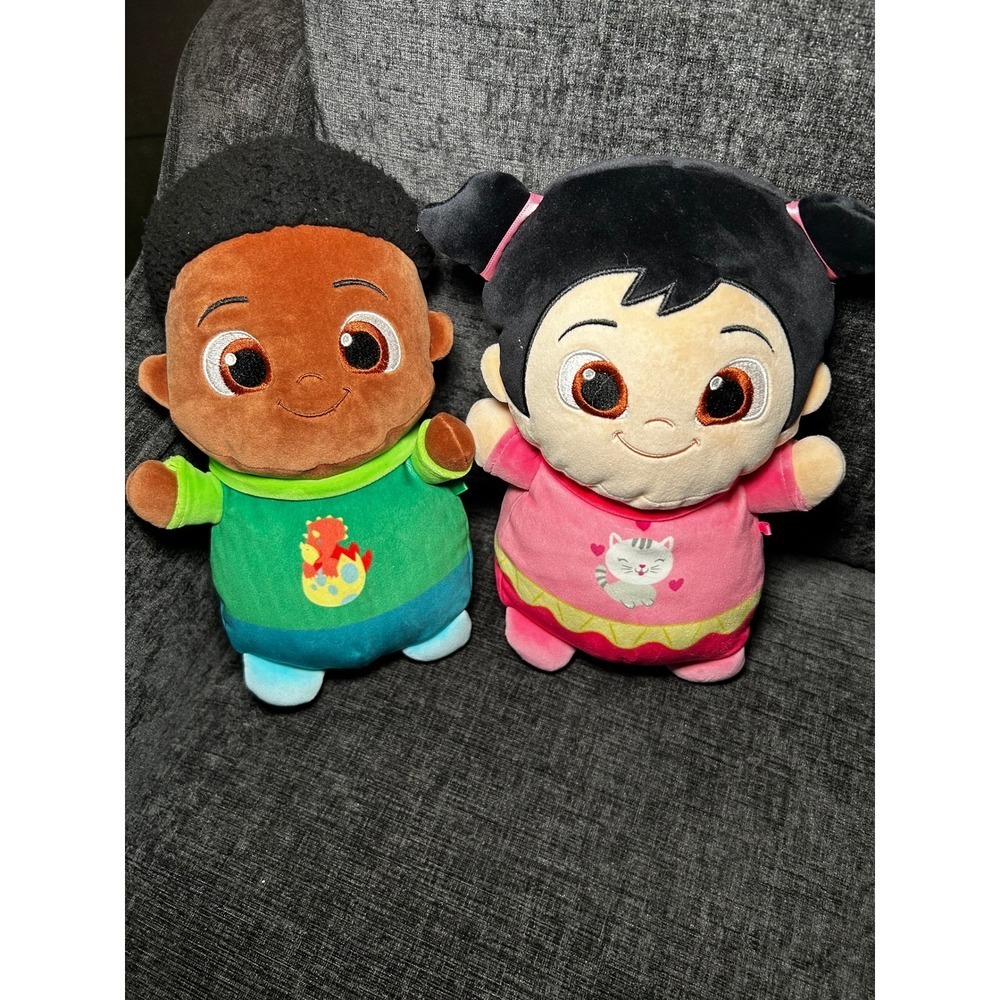 Squishmallows HugMees CoCoMelon Cody and Bella Plush Set 10" KellyToy 2023